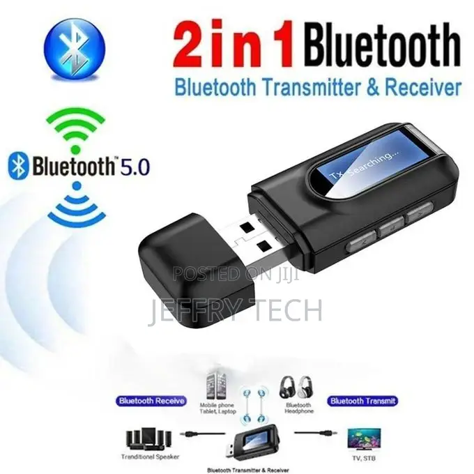 5.0 Adapter Wireless LCD Display USB AUX Audio TV