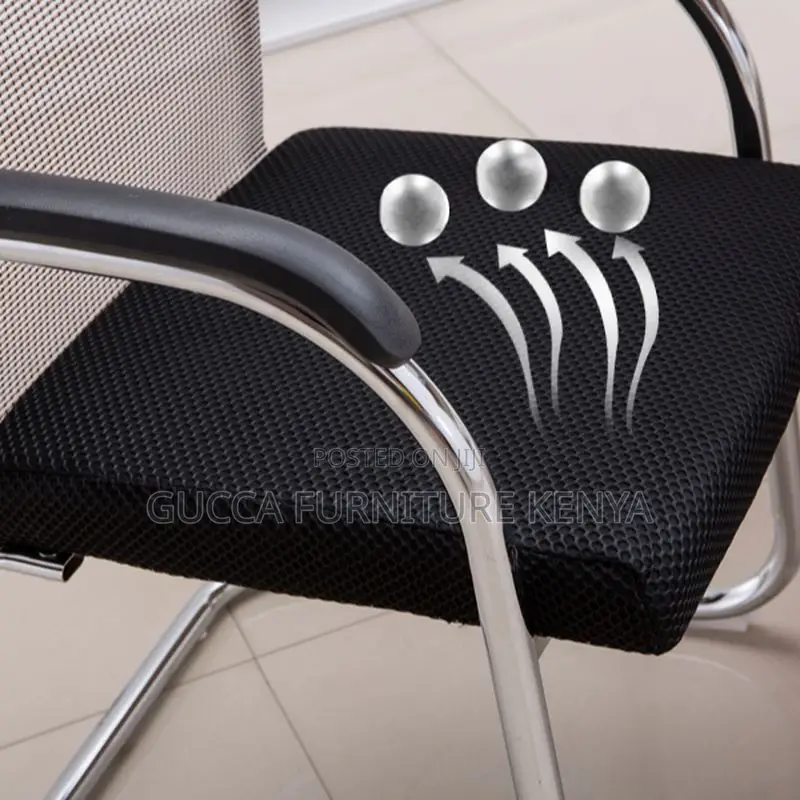 Office Chairs: Waiting Textile Guest Chair With Armrest