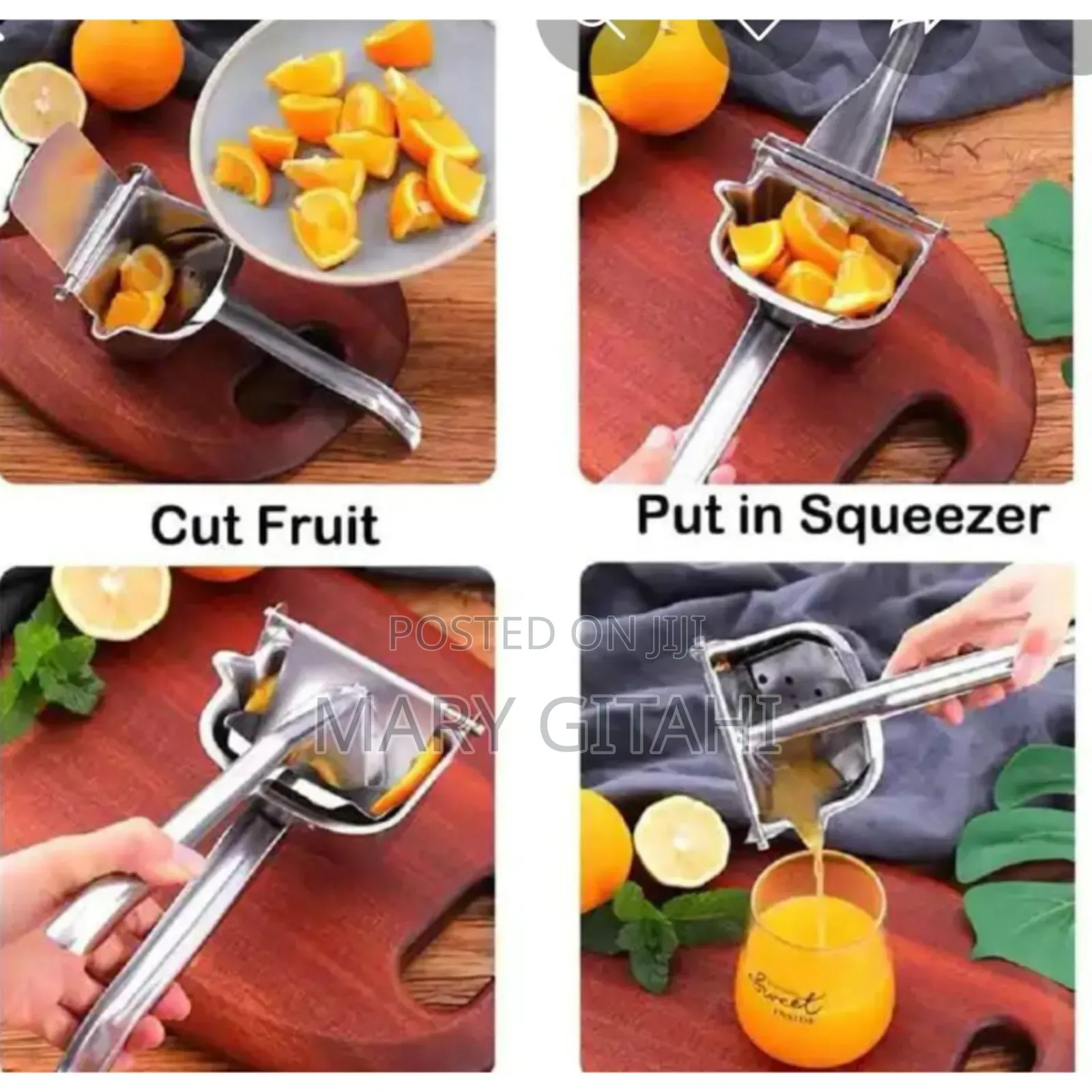 * Mettalic Manual Juice Squeezer