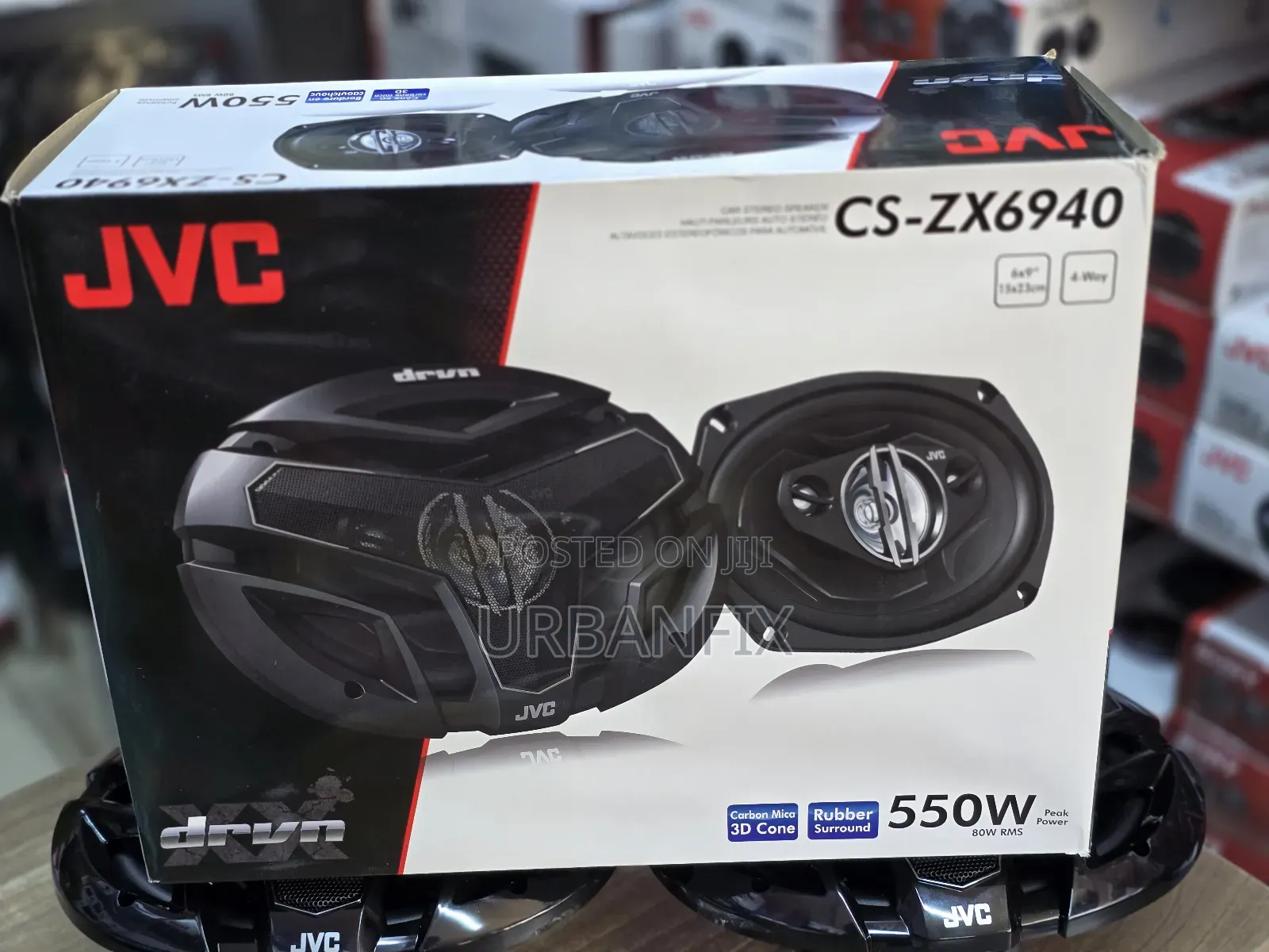 JVC 550watts CS-ZX6940 Powerful 4 Way Midrange Speakers