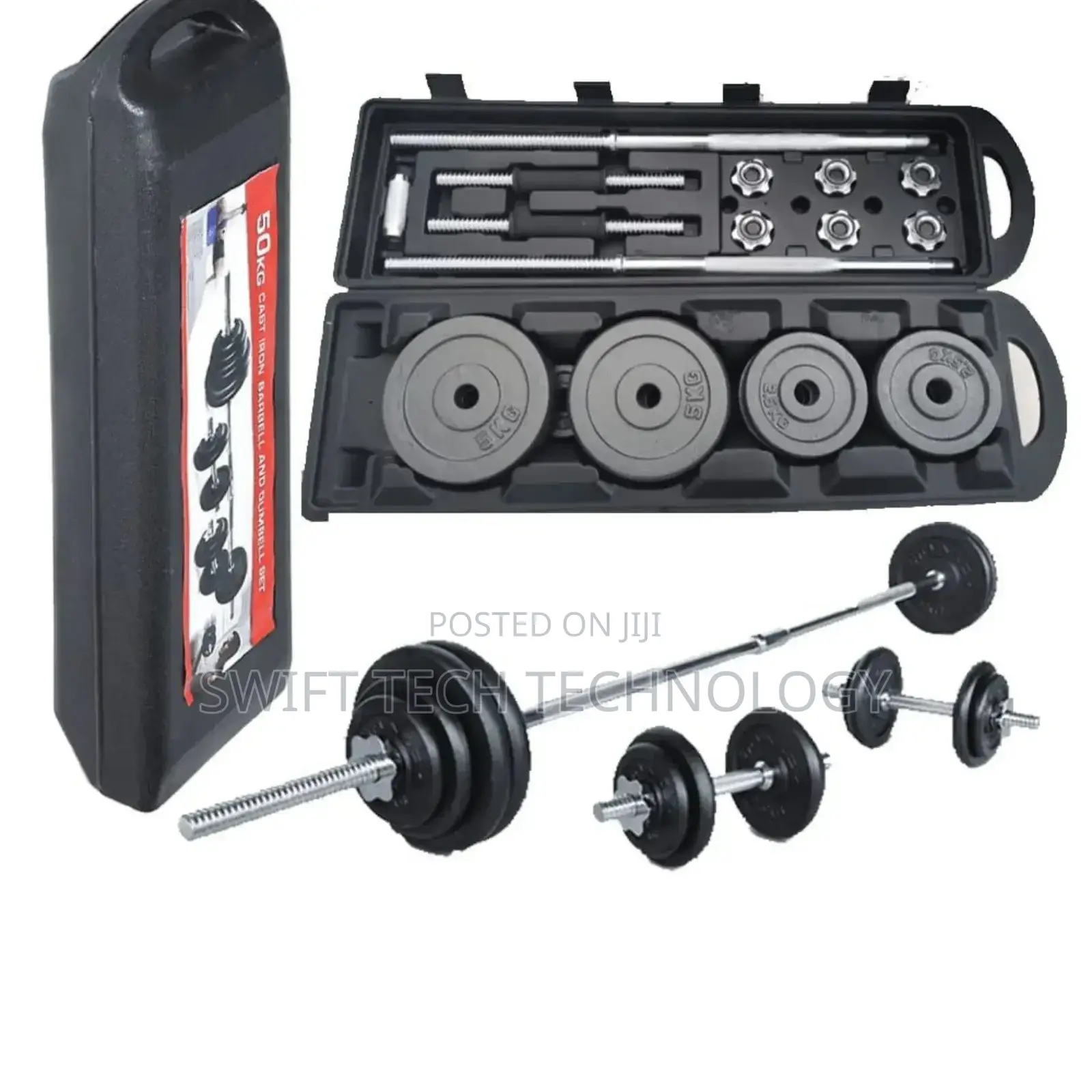 Dumbell 50kg York Barbell With Casé.