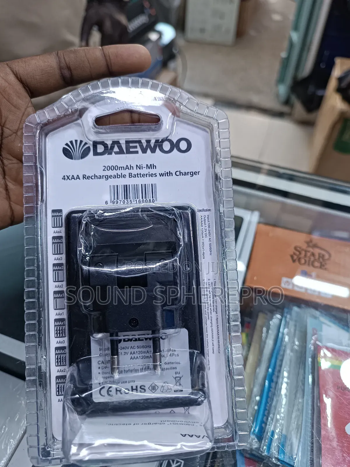 Daewoo AA Batteries Plus Charger