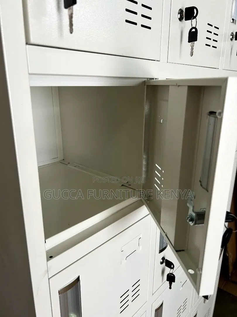 Cabinets:12-Lockable Doors Steel Storage Office Cabinet