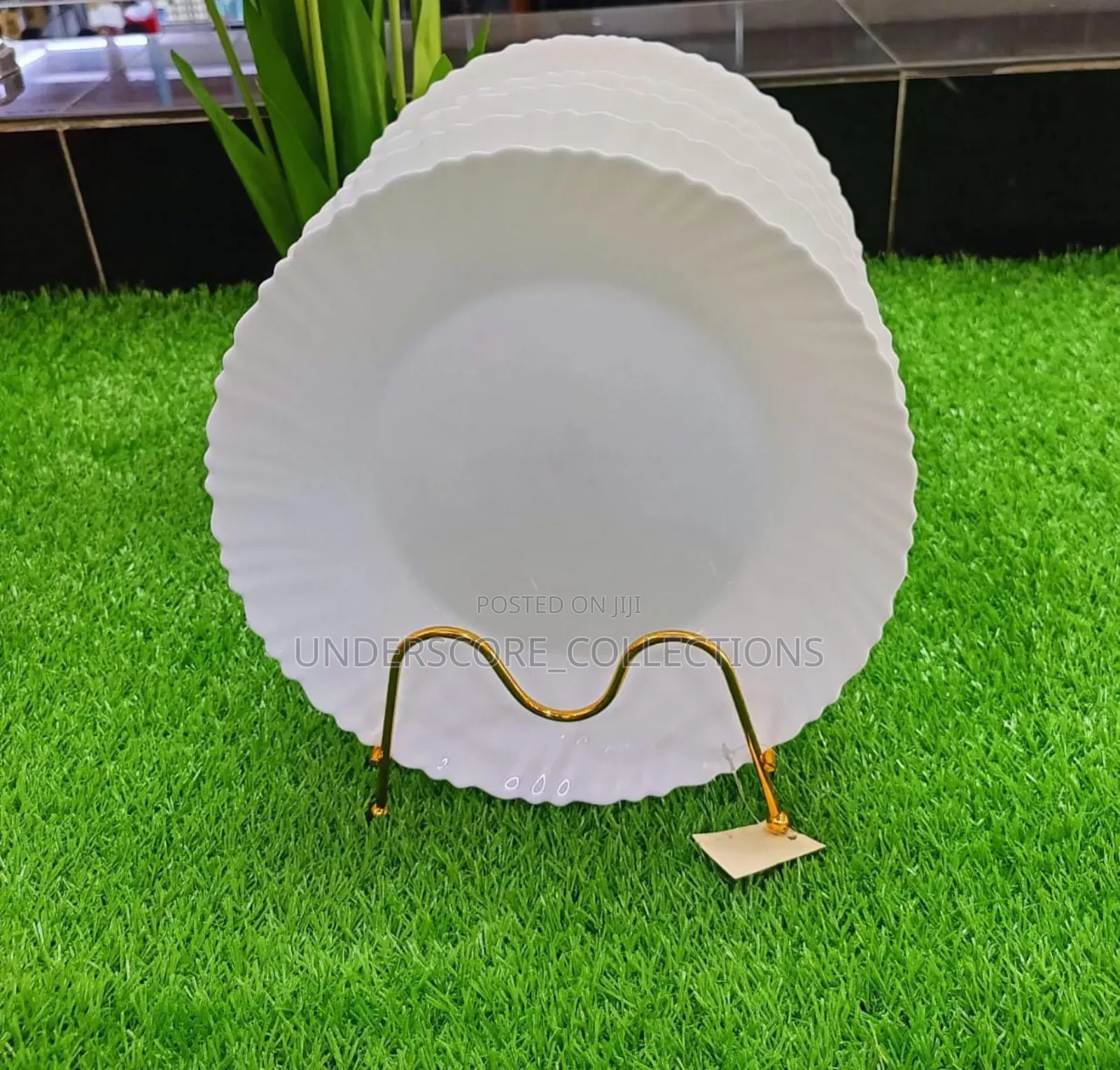 *Dinner Plate All White*