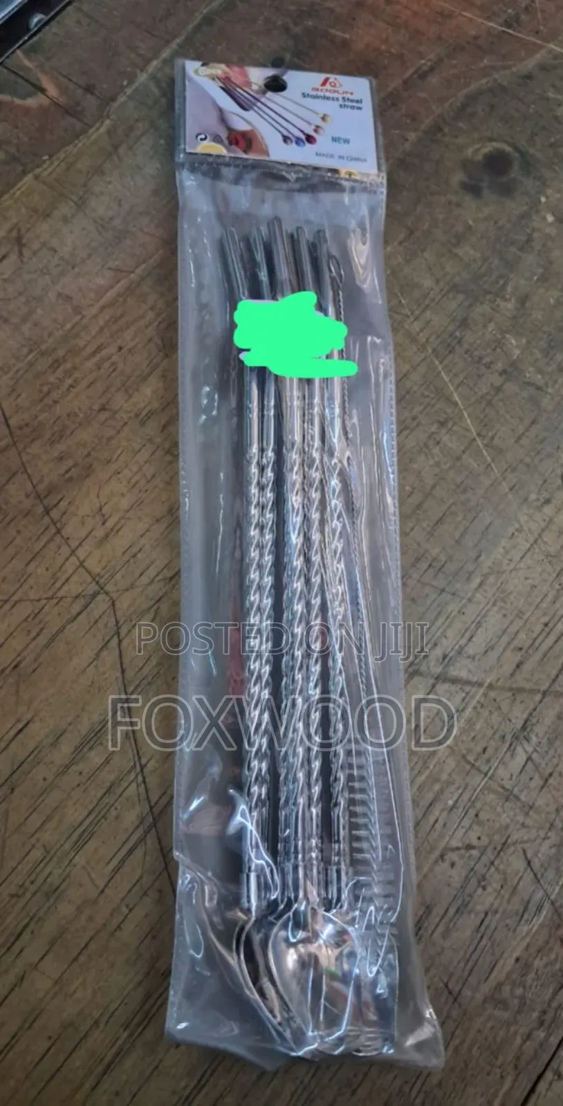 6 PCS Reusable Straw Spoons With Cleaning Brush