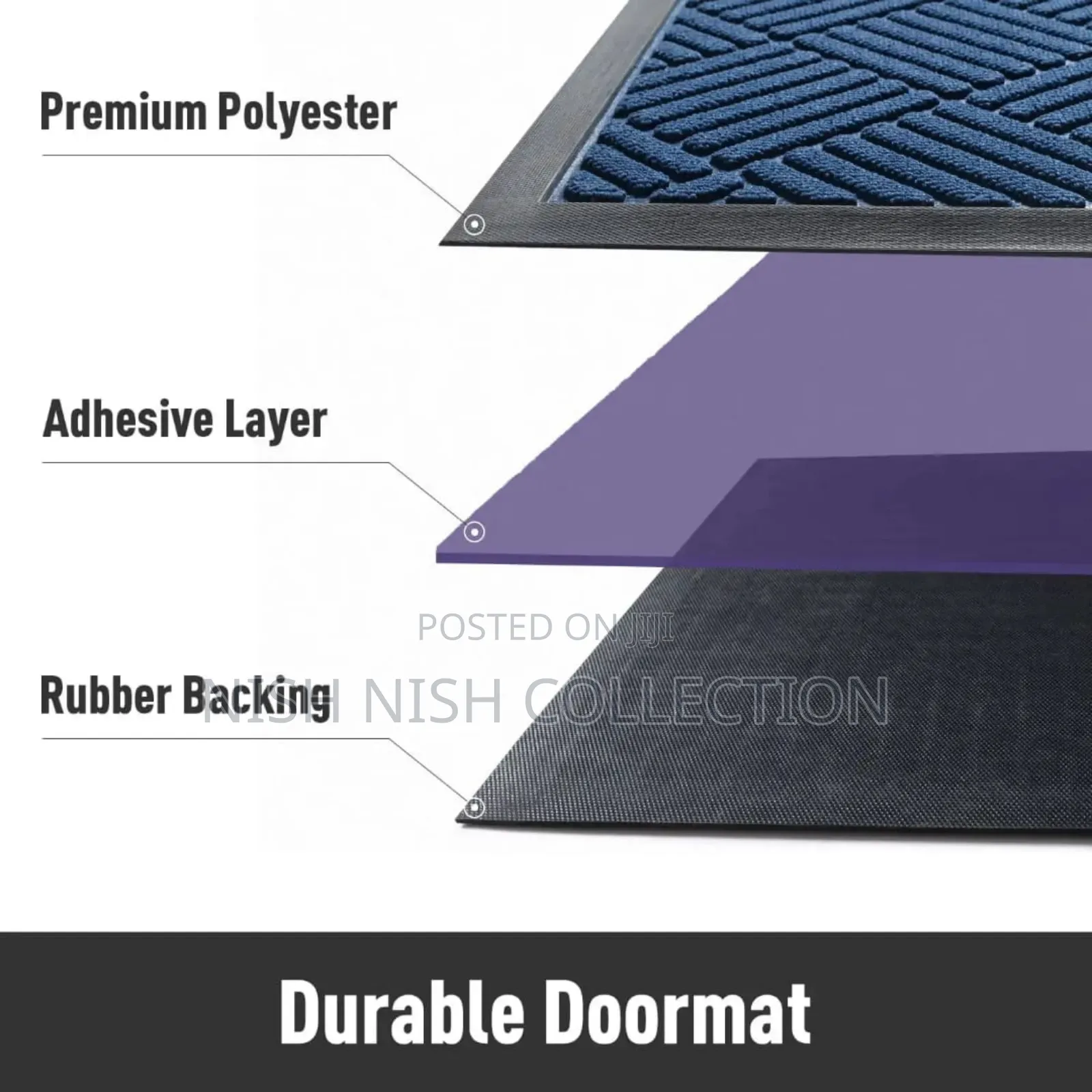 High Quality Non-Slip Wear Resistant Rubber Doormat
