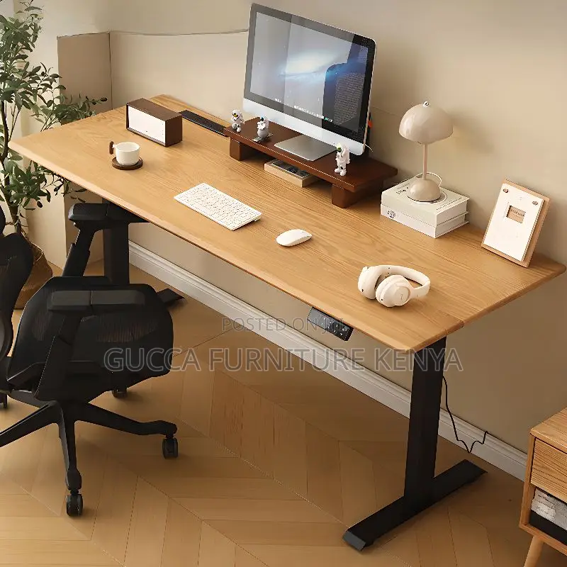 Office Tables:120cm Minimalist Oak Computer Standing Desk