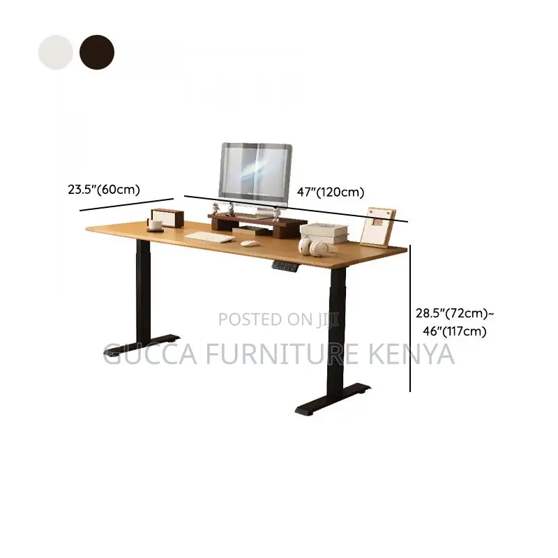 Office Tables:120cm Minimalist Oak Computer Standing Desk