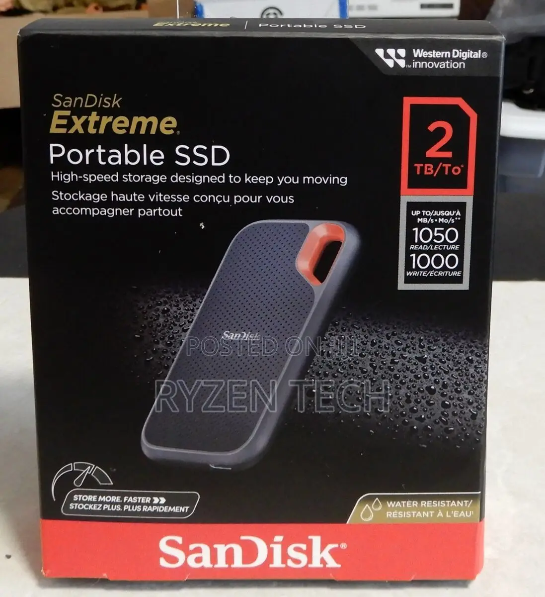 Sandisk E61 Extreme Portable External SSD V2 2tb -1050mbps