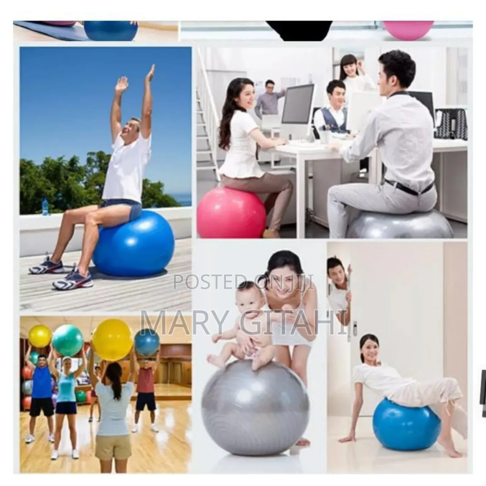 *75cm Diameter Exercise Yoga Balls With Free Pump at 