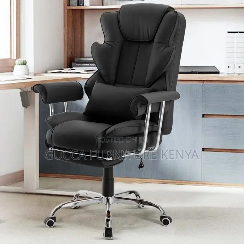 Office Chairs:Executive PU Leather Officechair With Headrest