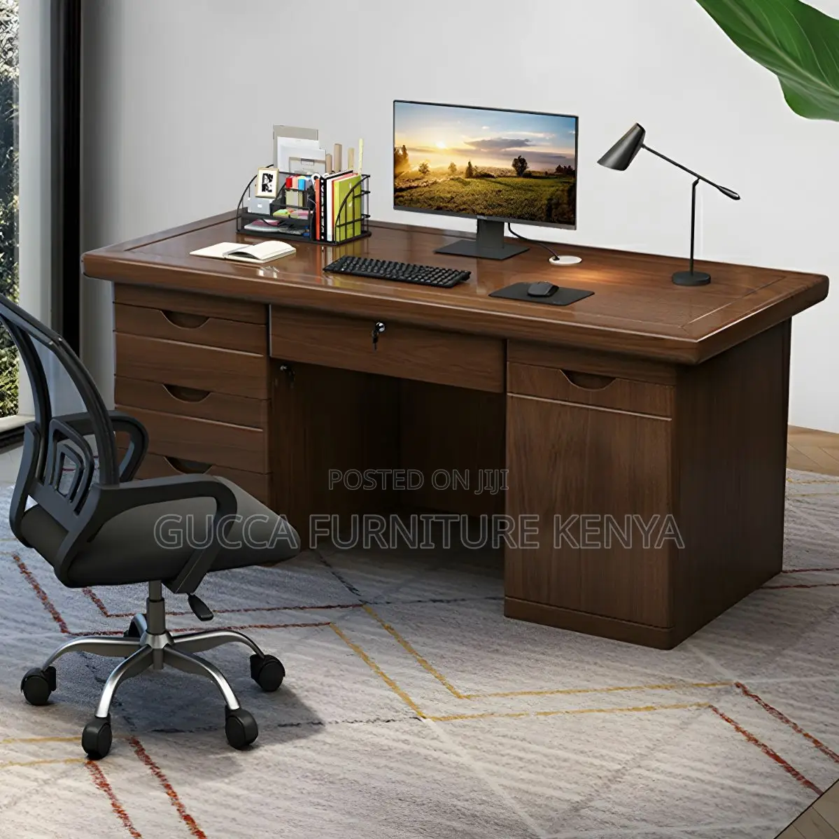 Office Tables:1400mm Modern Wood Executive Computer Desk