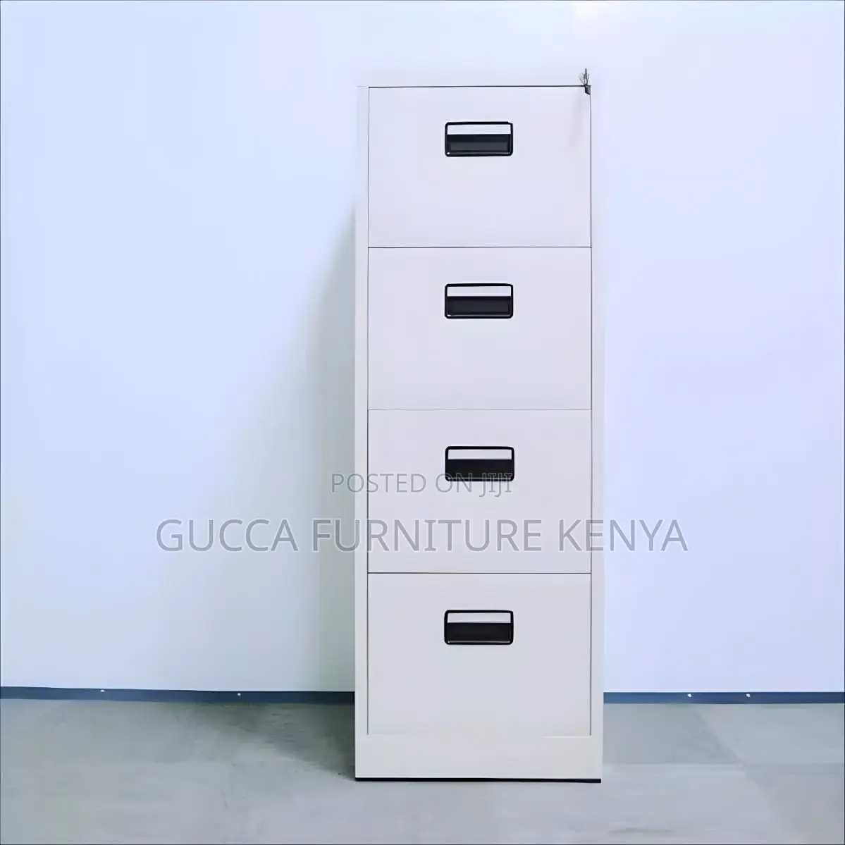 Cabinets:4-Drawer Locking Metal Frame Filing Cabinet