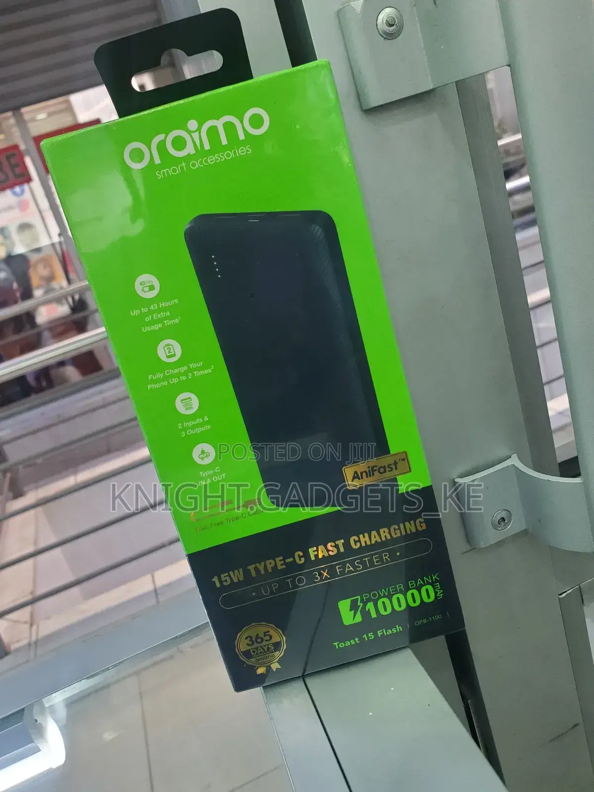 Oraimo Toast 15 Flash 10kmah Powerbank!