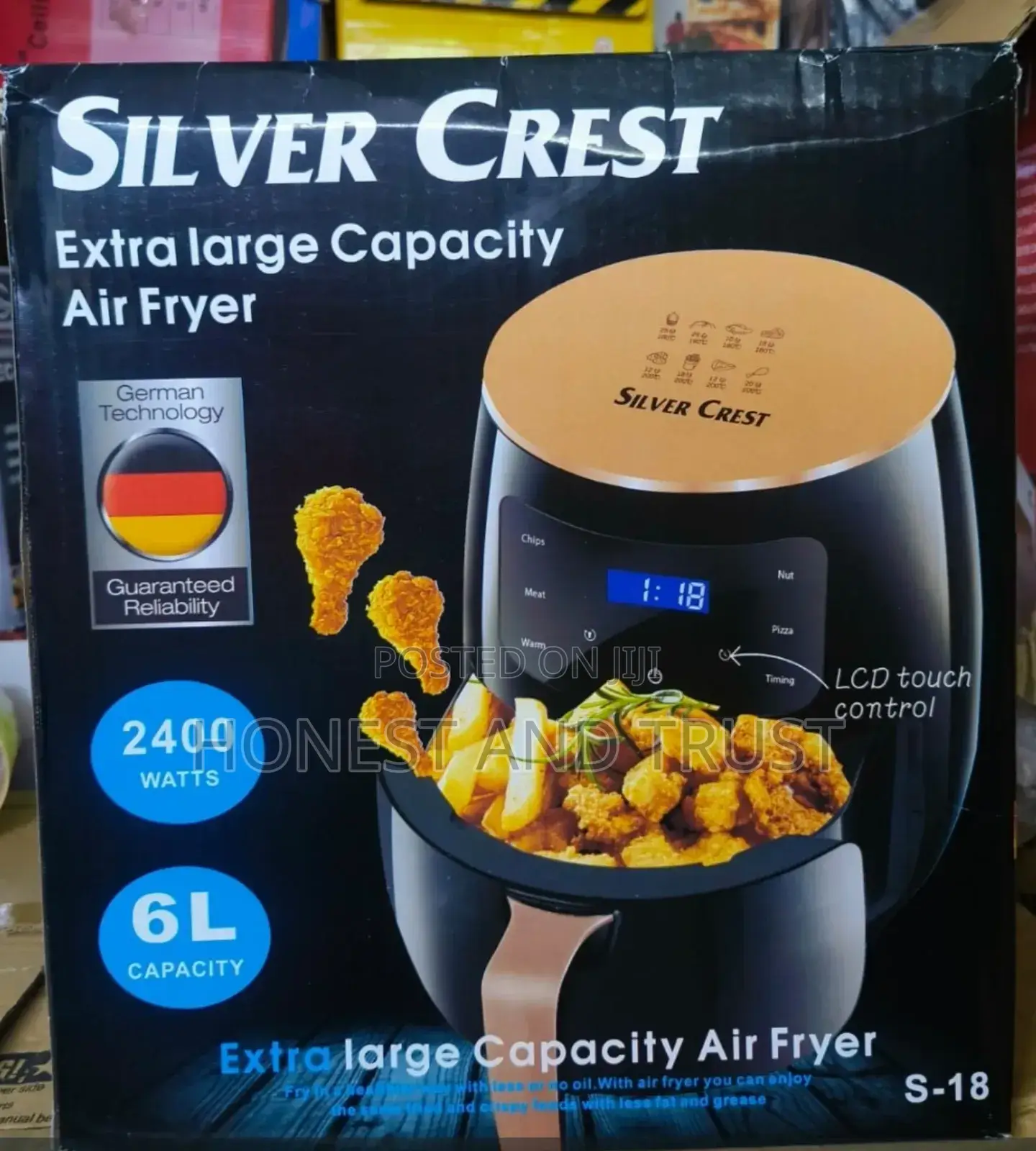 6litre Airfrier Silver Crest