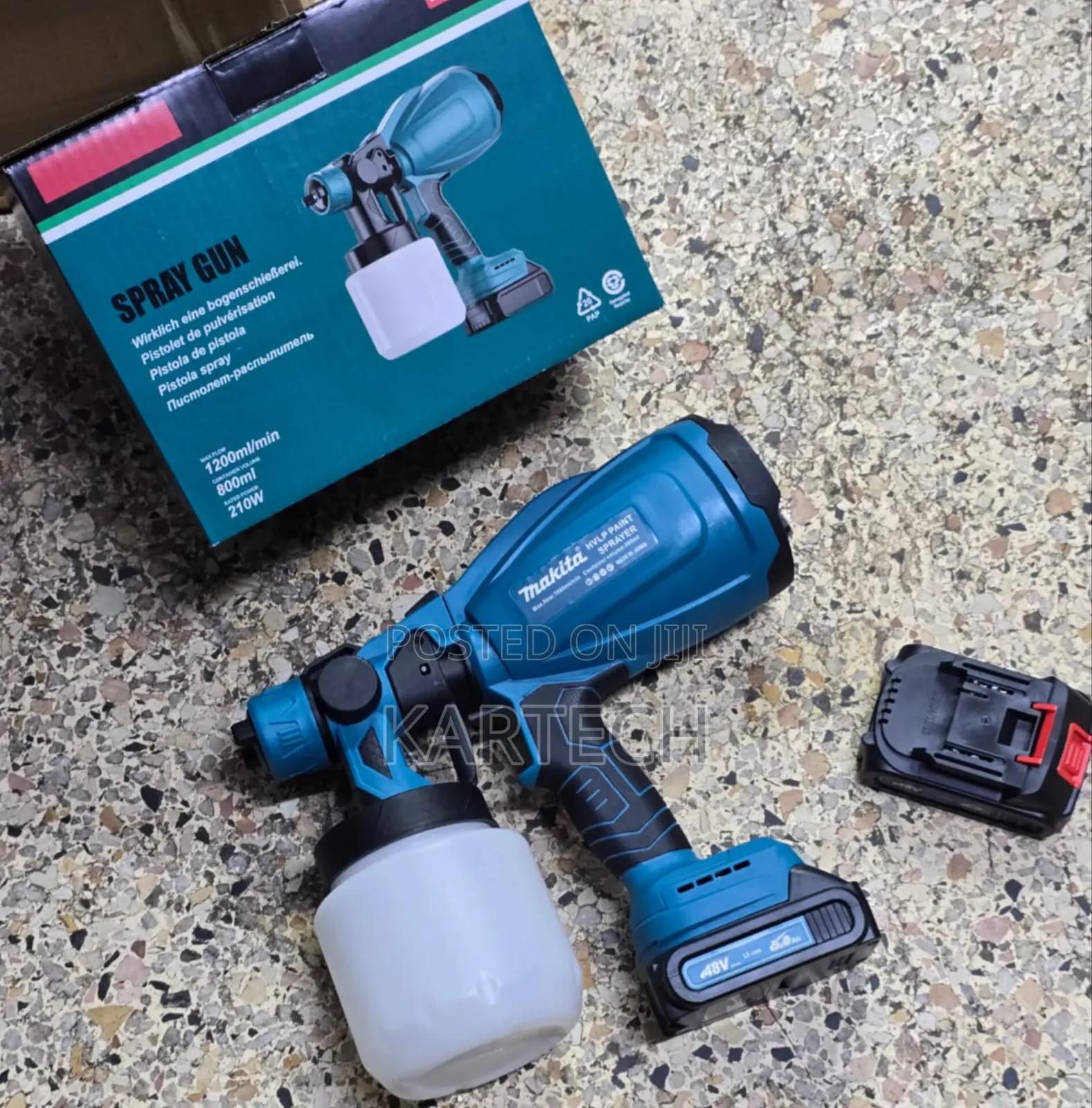 Makita Cordless Paint Spraying Machine Electric Spray Gun