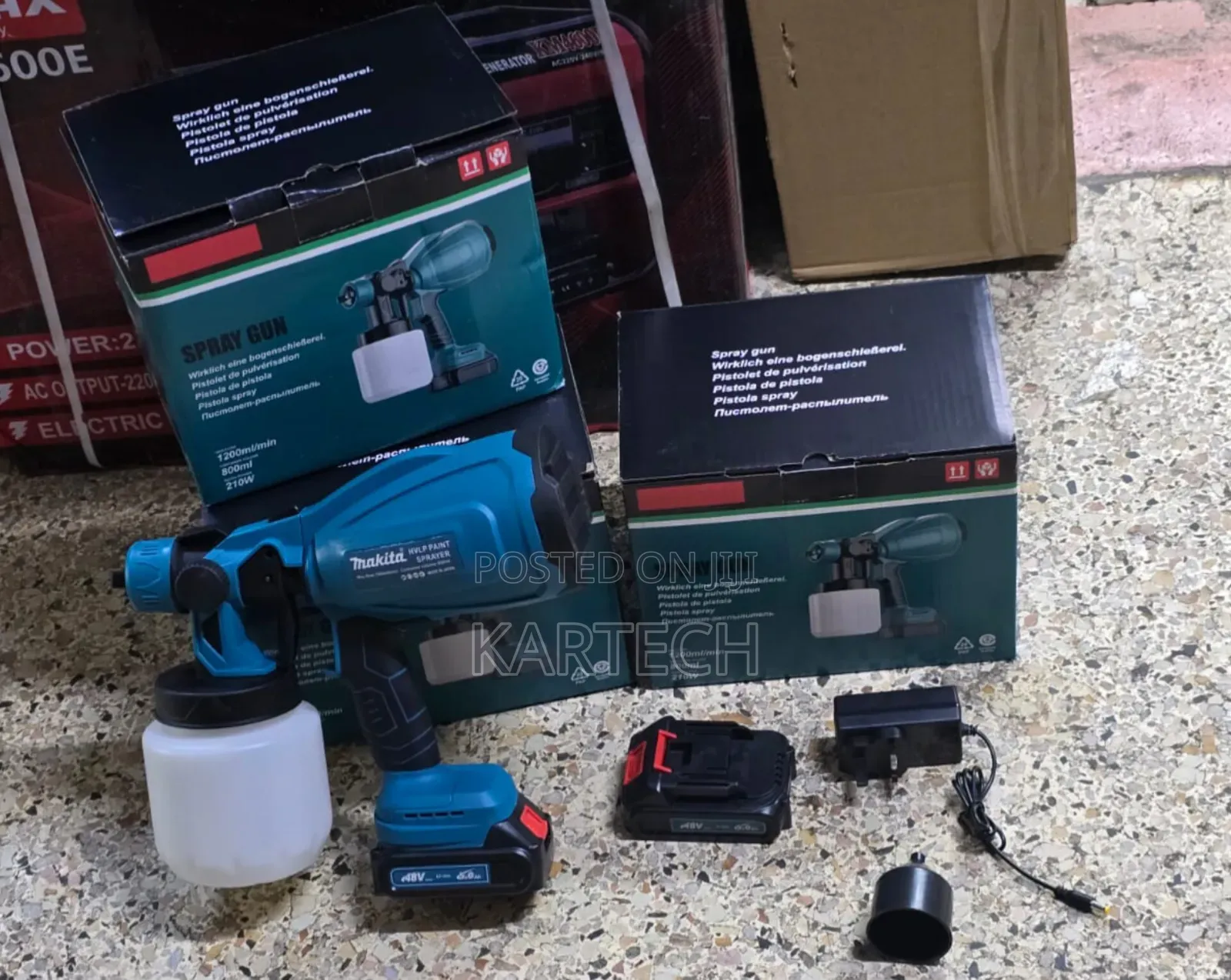 Makita 46v Cordless Paint Spraying Machine Spray Gun