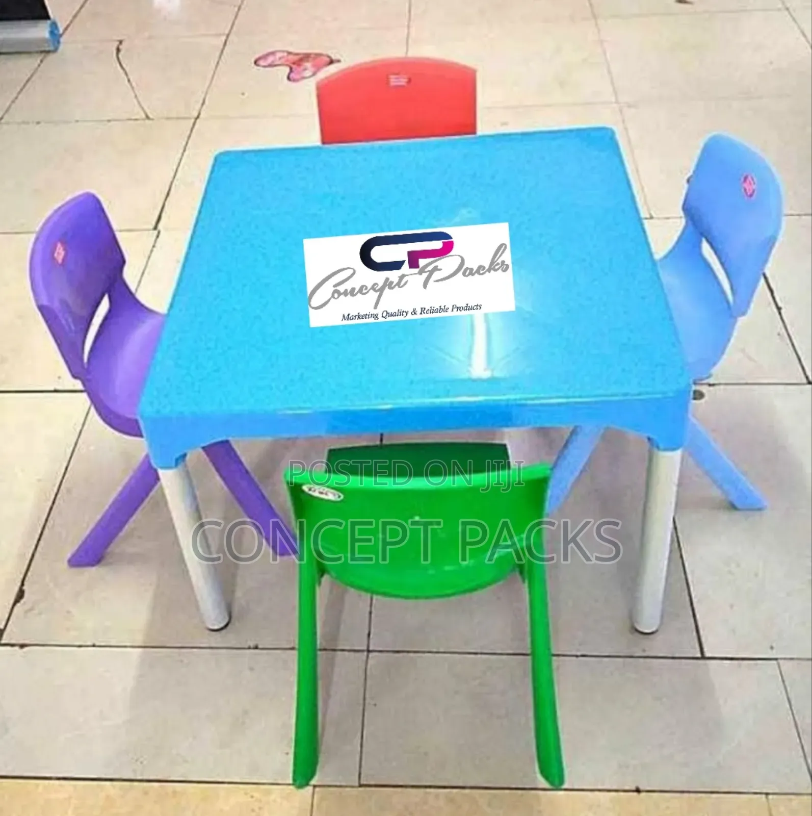 4pc Kindergarten Baby Chairs and Table Set.