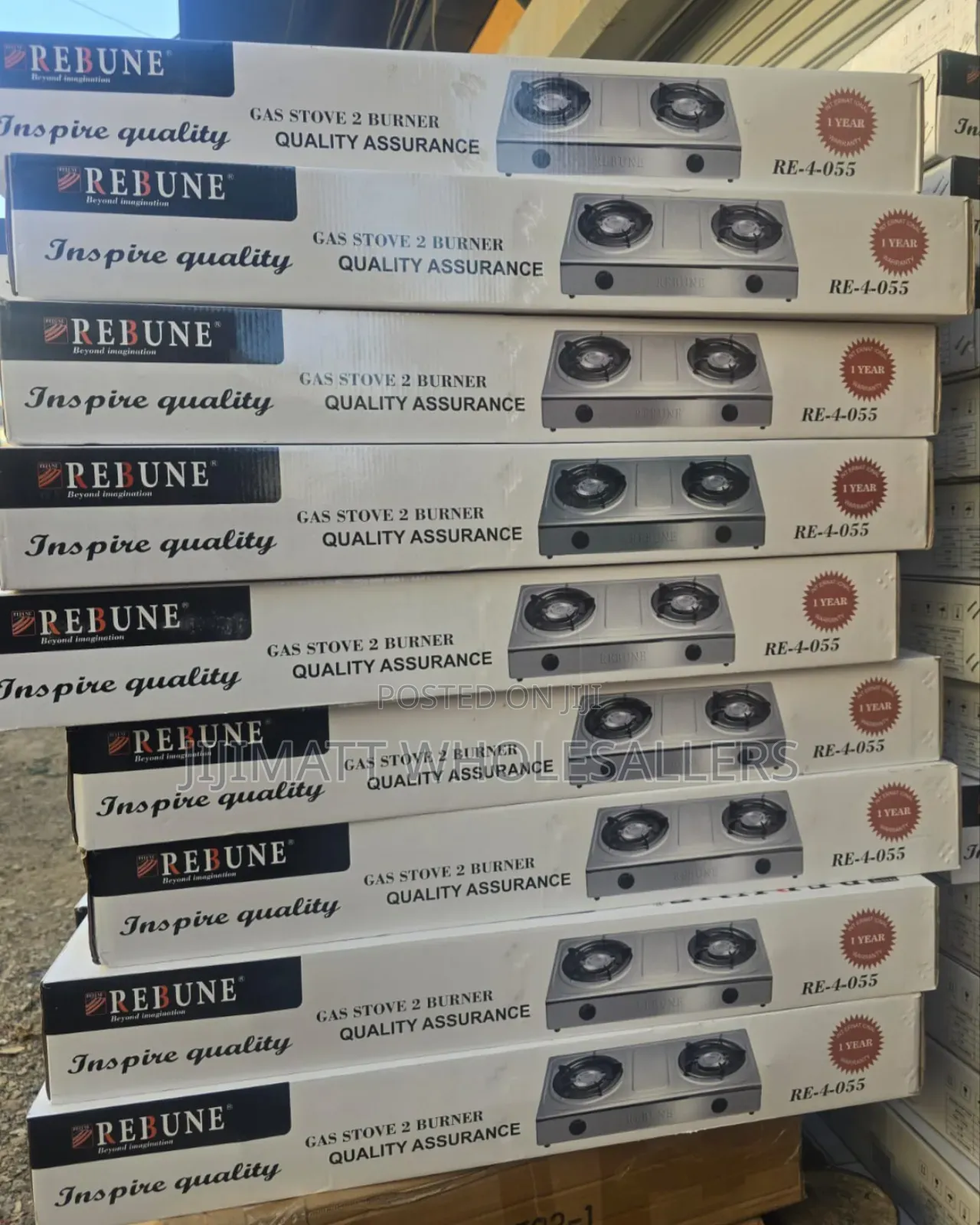 Rebune 2 Burner Table Top Gas Stove Cooker