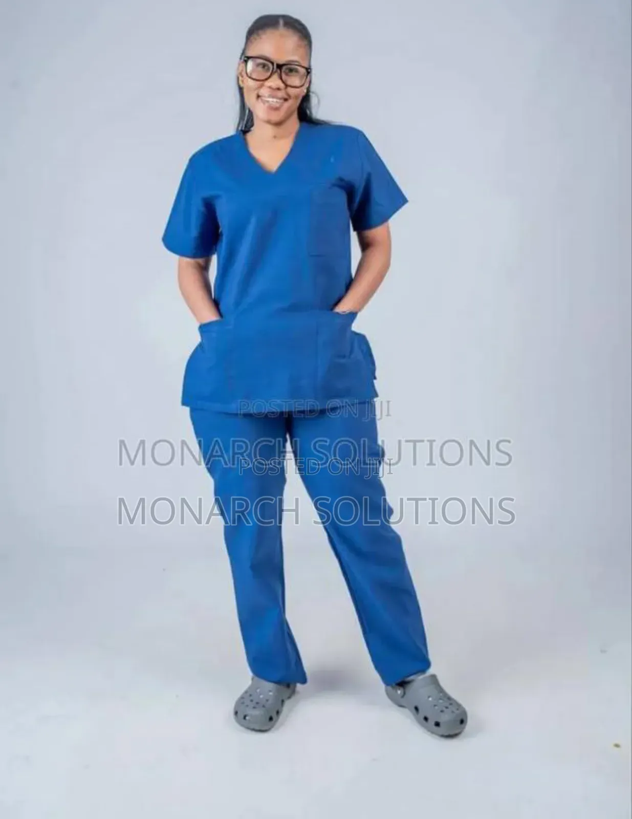 Light Navy Scrubs and Accessories