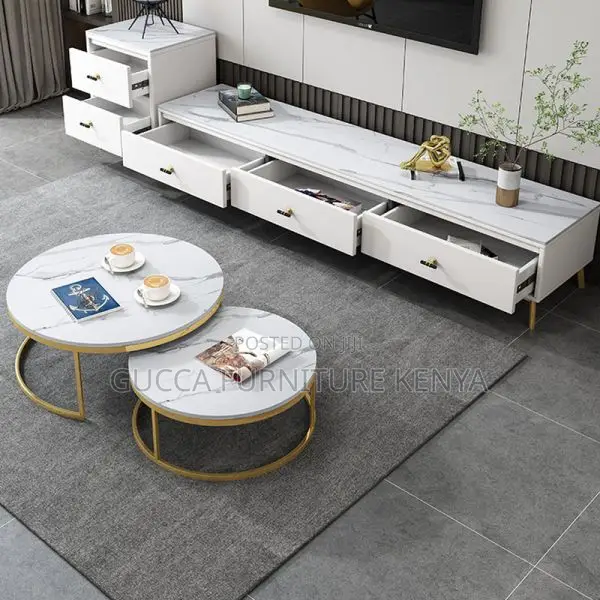Coffee Tables: Nested Circular-Shaped Accent Coffee Table