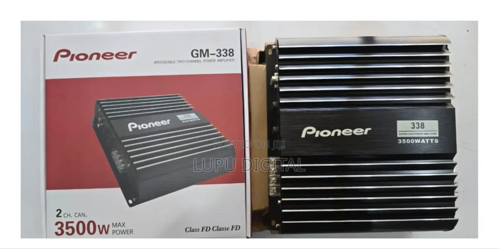 Pioneer GM-338 Power Car Amplifier Bridgeable Two-Channel