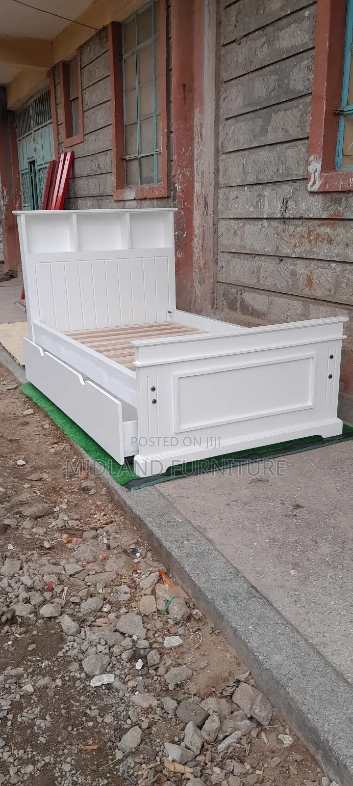Single Bed With Shelves