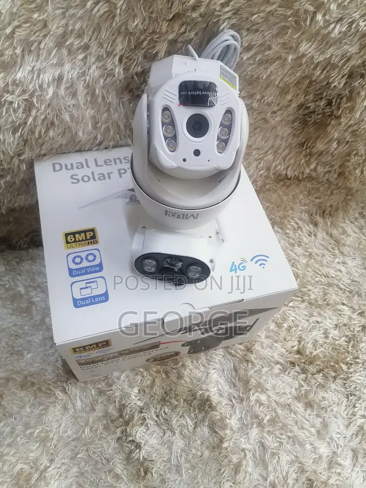 4g 6mp Ubox Dual Lens Solar PTZ Camera-Magnificient