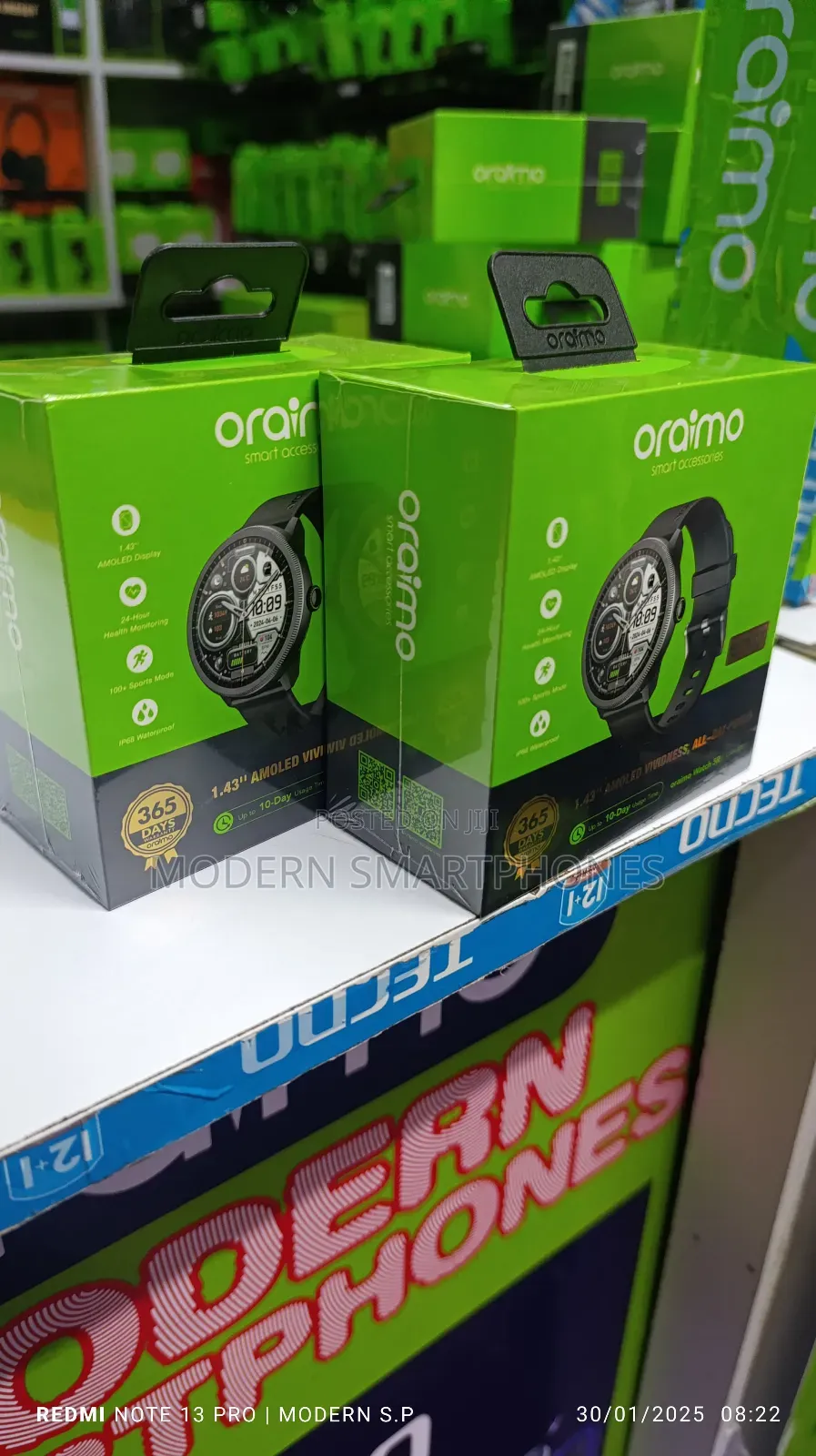 Oraimo Watch 5R 1.43'' Amoled IP68 Smart Watch