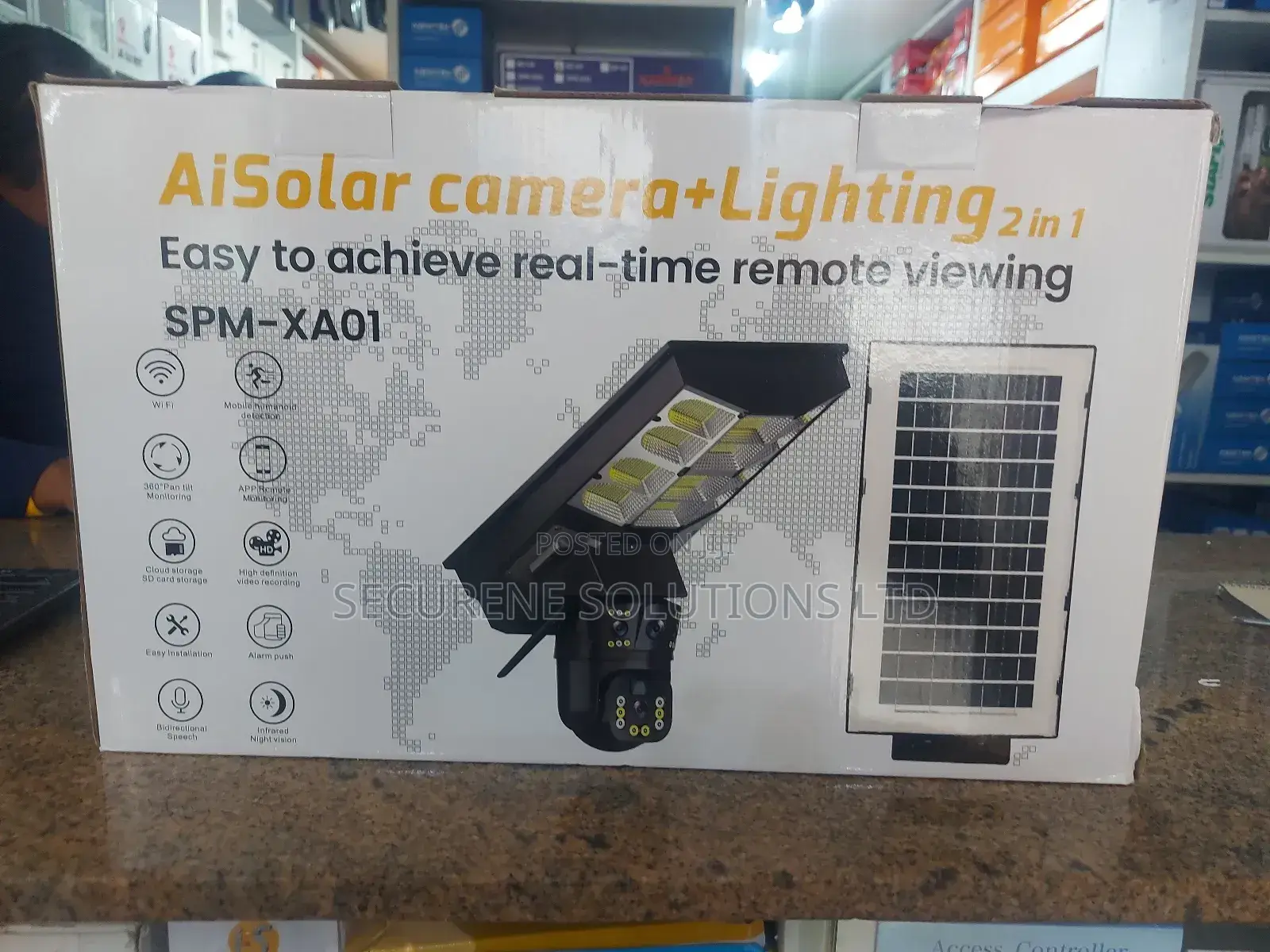 Wifi Solar Street Light With CCTV 450watts