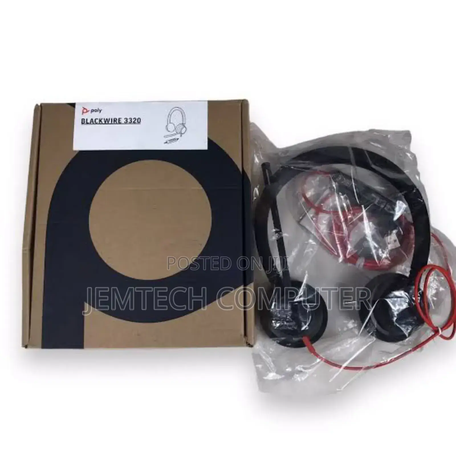Plantronics Blackwire (3320) Wired Dual-Ear (Stereo) Headset