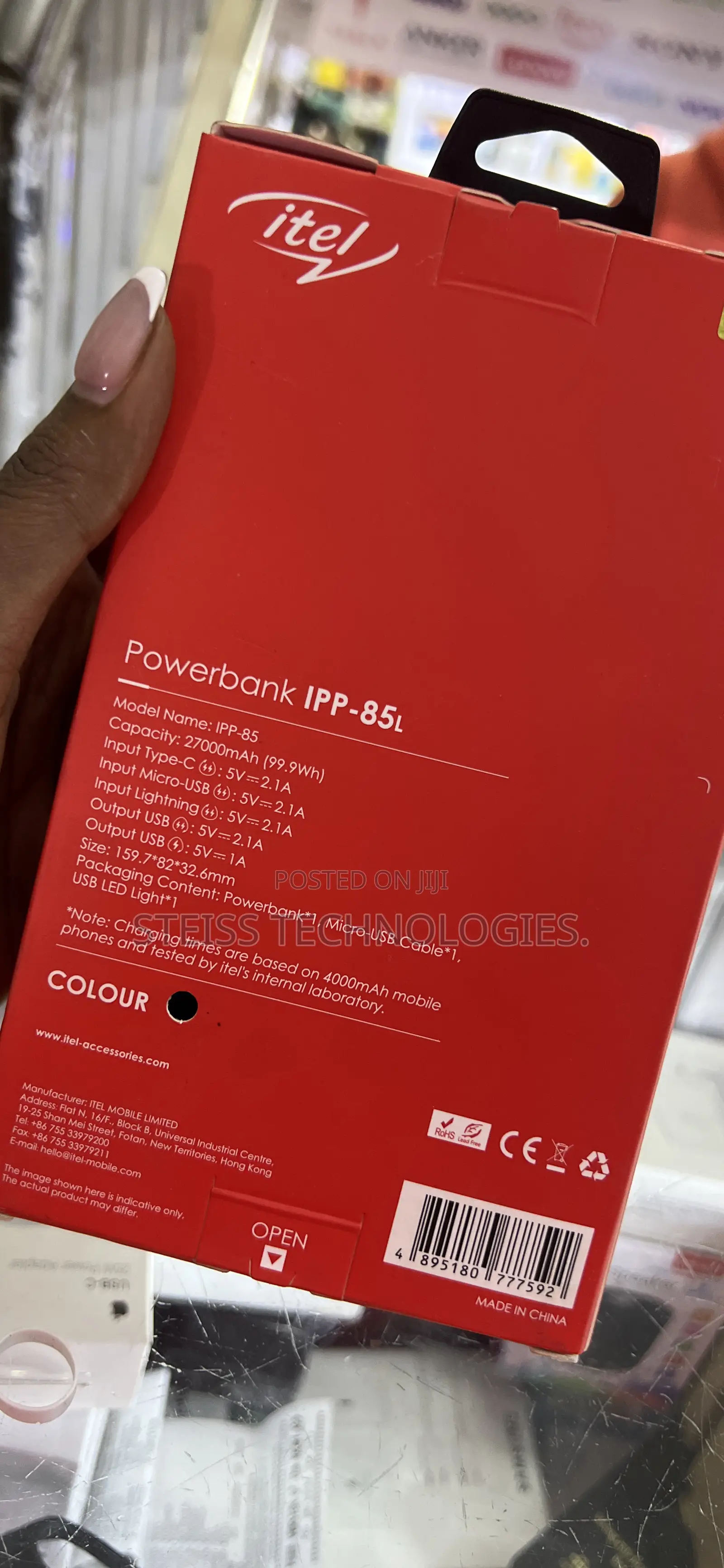 Itel 27000mah Powerbank.