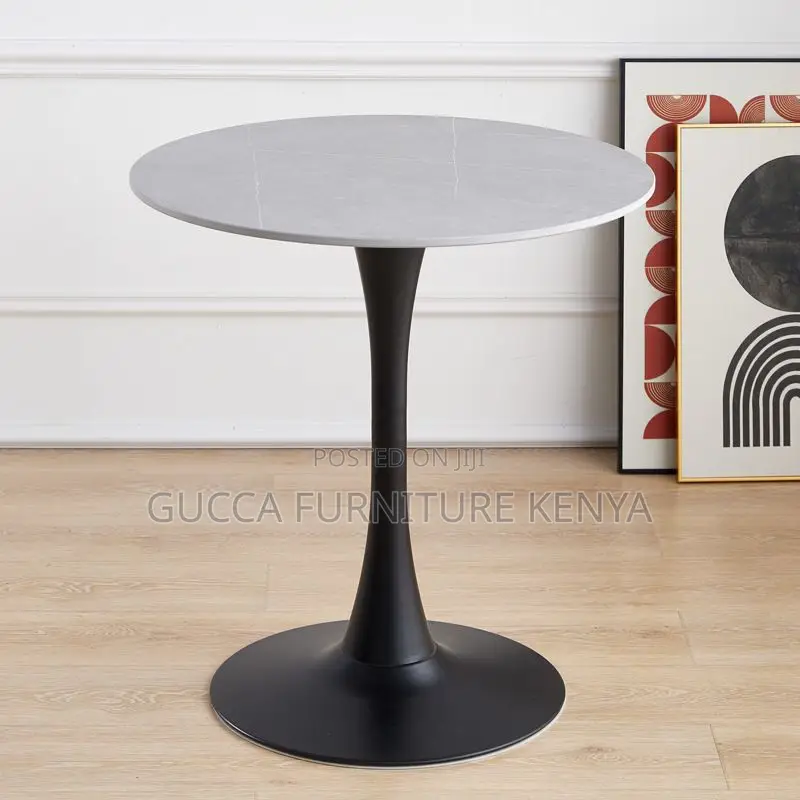 Dining Tables: Casual Orbicular Sintered Dining Table