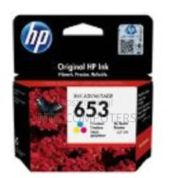 HP 653 Tri-Color Original Ink Advantage Cartridge