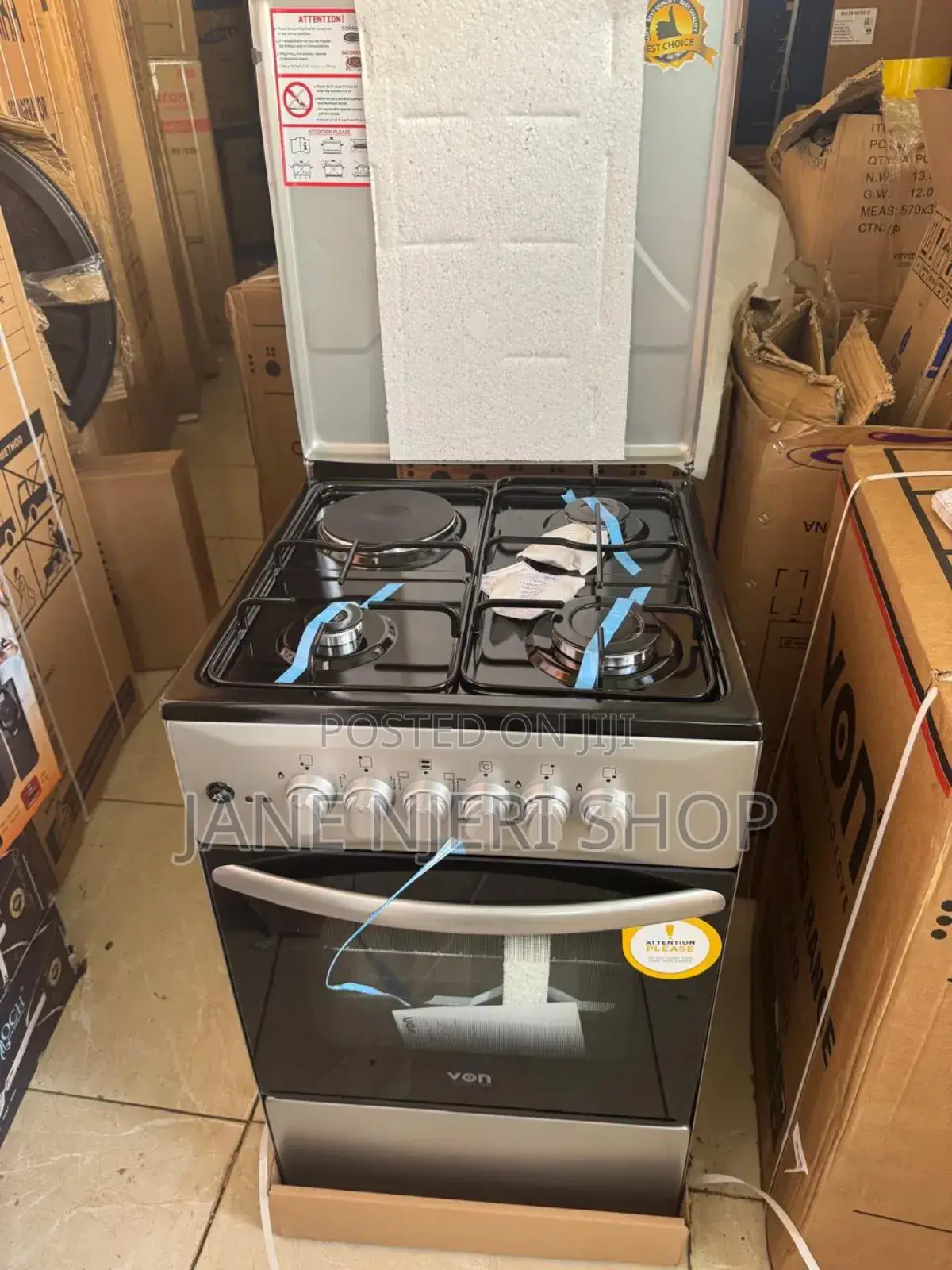 Von 50 by 60 3+1 Electric Cooker