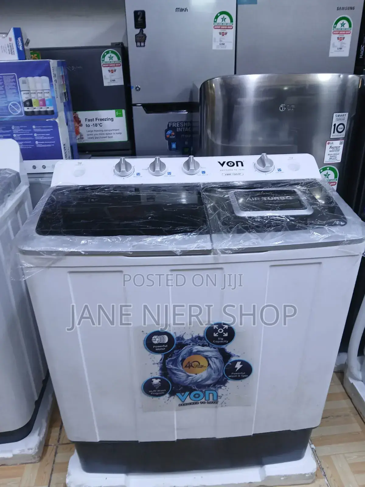 Von 10 Kg Twin Tub Washing Machine