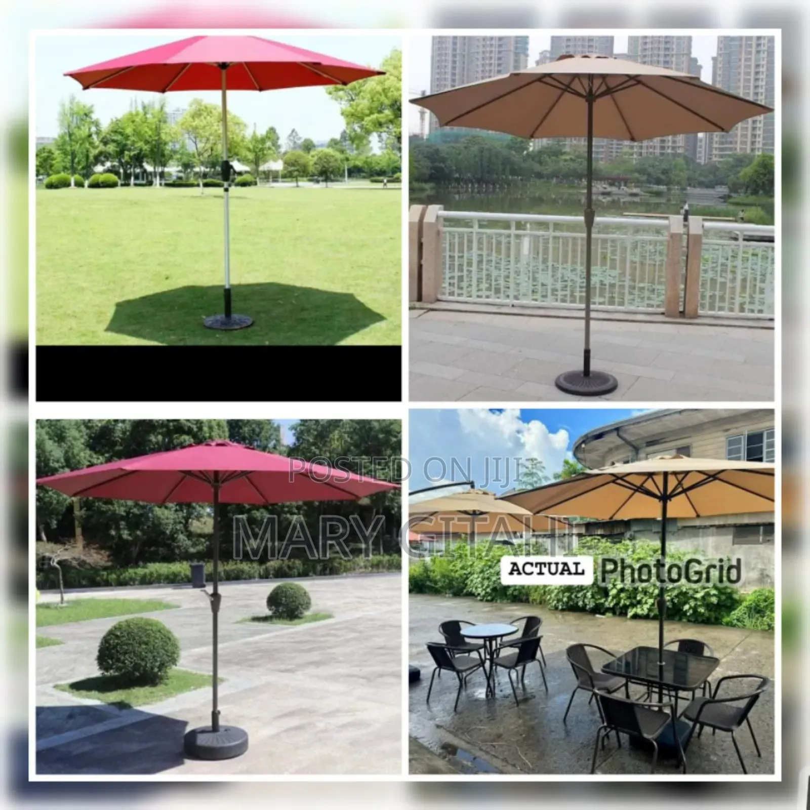 Sunshade 2.7M Parasol Replaceable Cloth Garden Umbrella