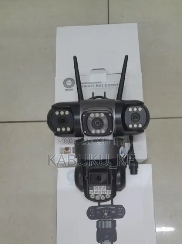 4G Triple Lens PTZ Camera Security Outdoor CCTV Camera