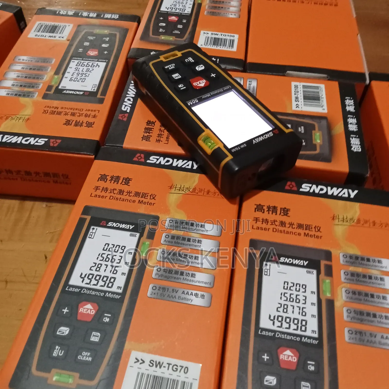 Surveyors 100m Laser Distance Meter With Memory