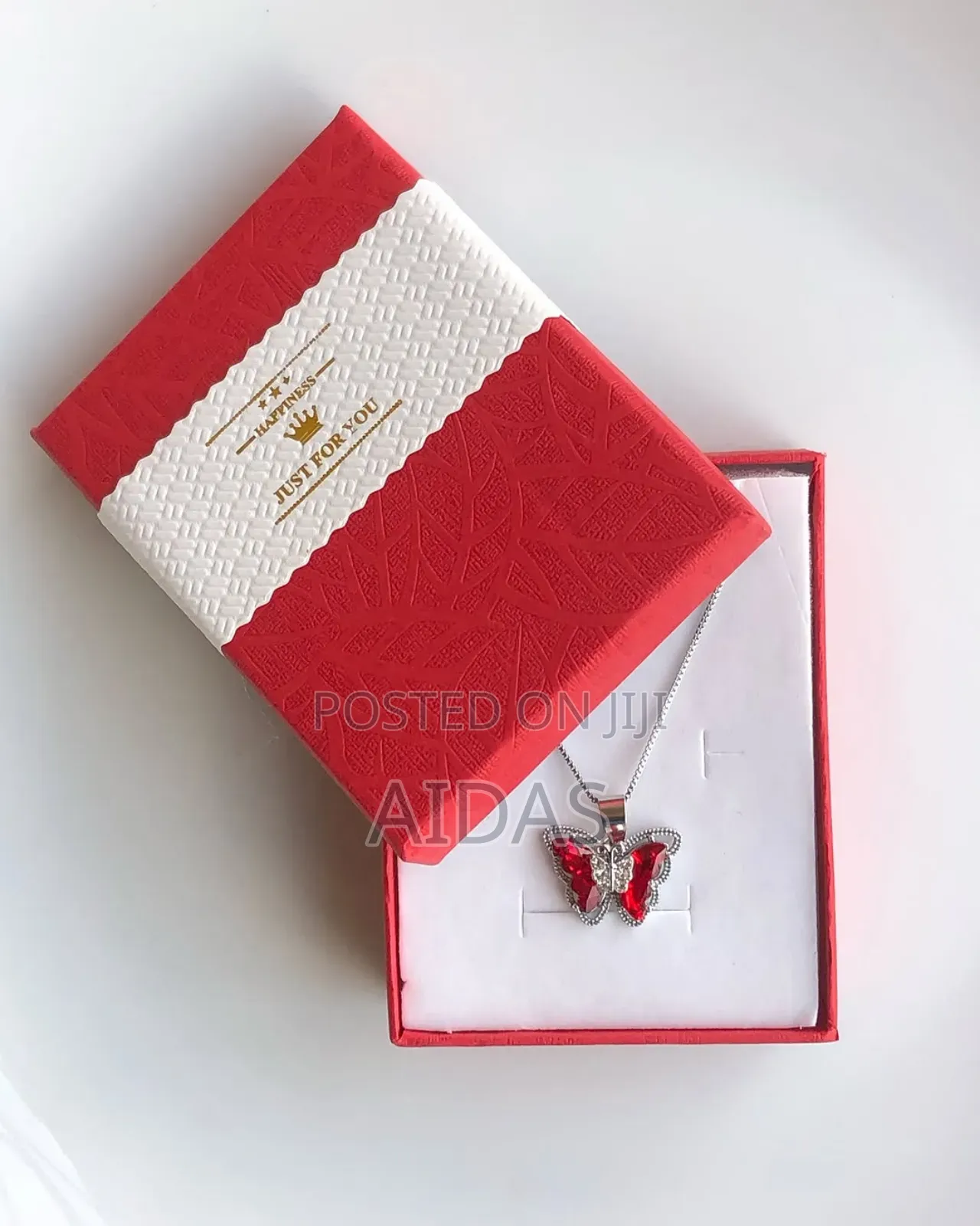 Red Silver Chain Valentine's Gift Set for Her
