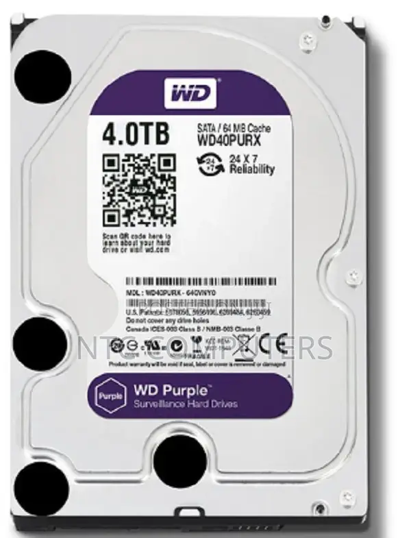 Western Digital Surveillance Internal HDD - 4tb