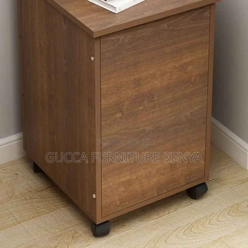Cabinets: Mobile Wooden Study Desk Pedestal Cabinet