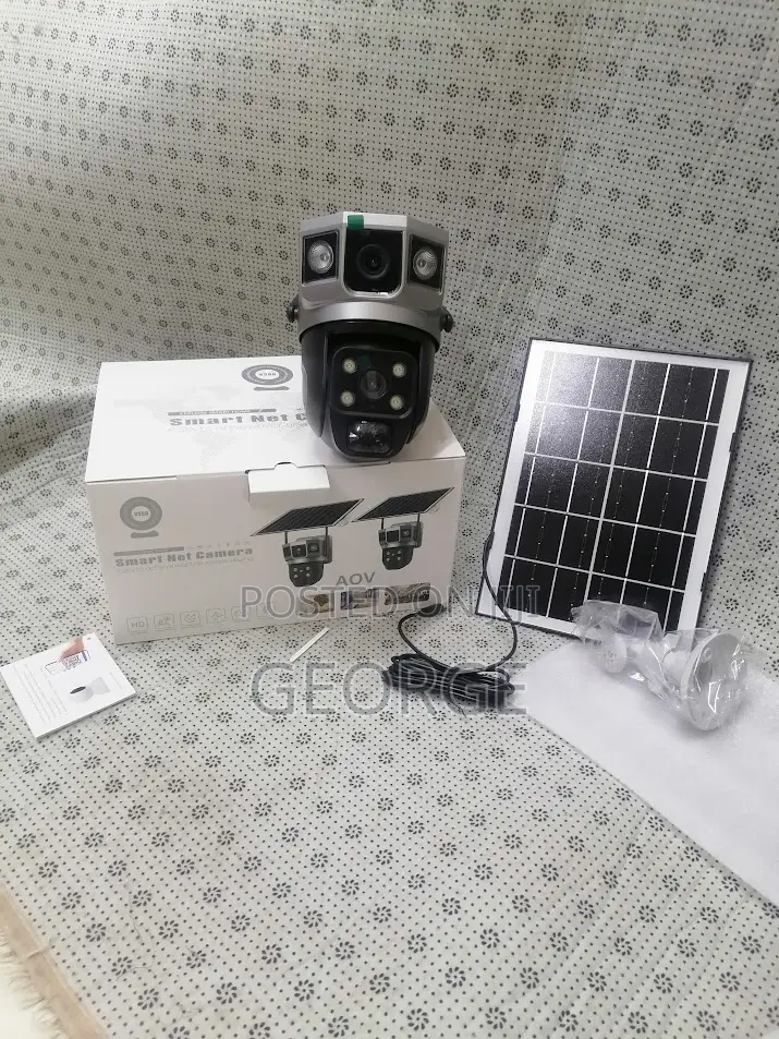 Brillant 4G Sim Dual Lens Solar Panel Camera Outdoor CCT