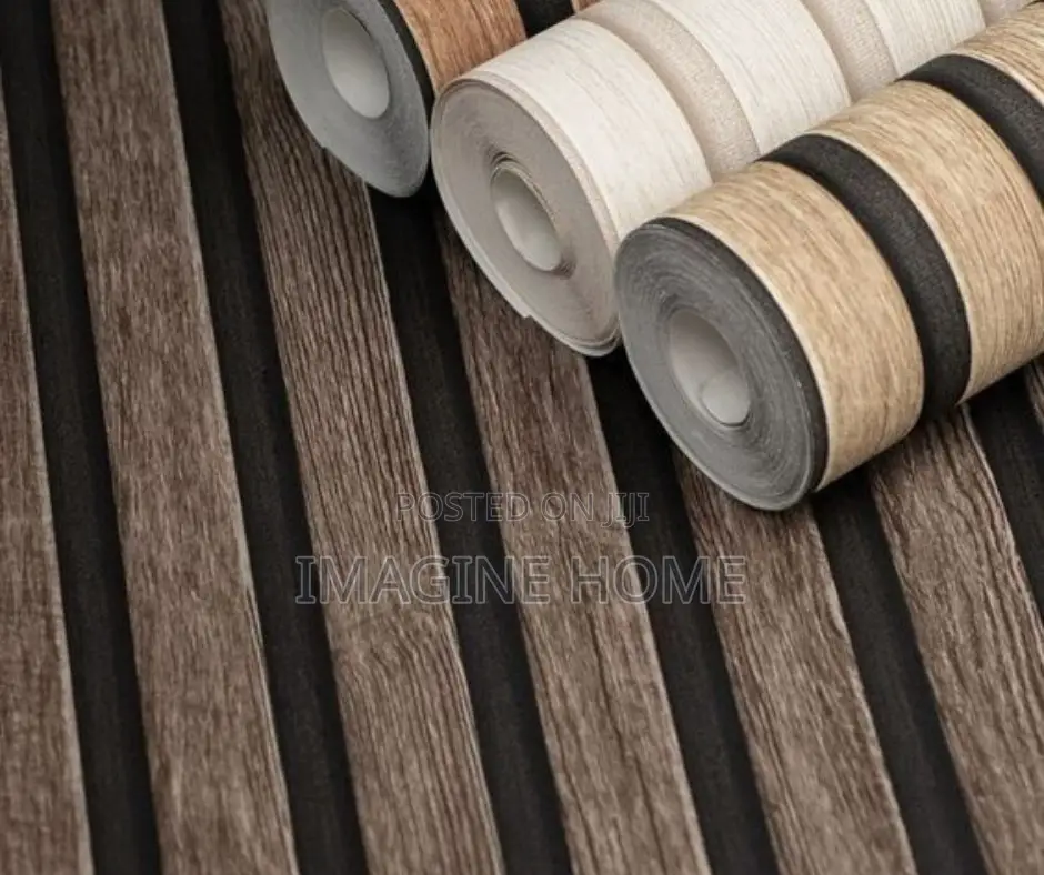Fluted Wallpaper Tv Wall Decoration