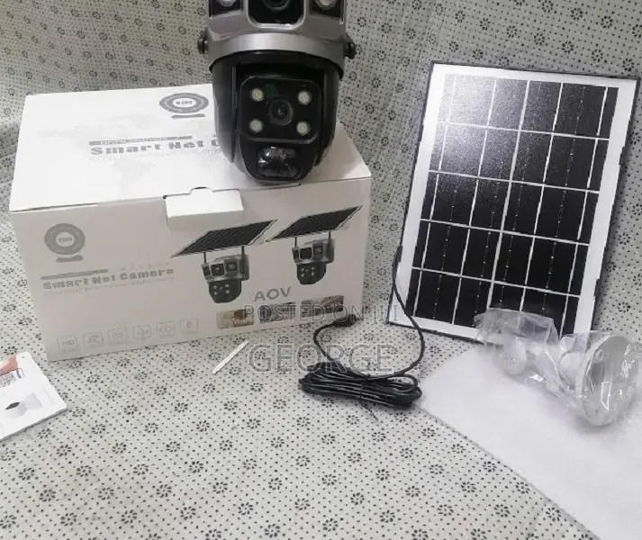 4G Sim Dual Lens Solar Panel Camera Outdoor CCT,Top-notch,