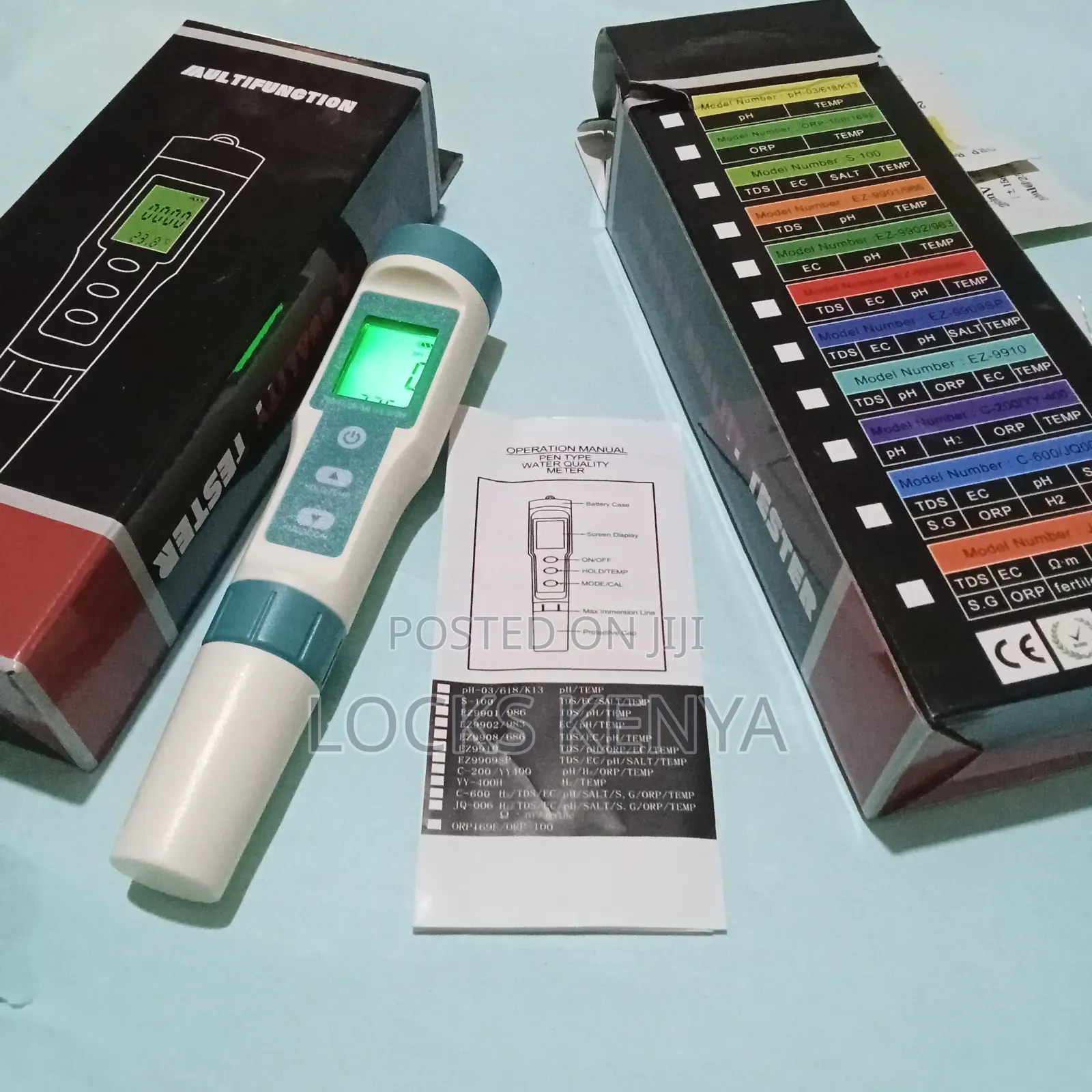 Drinking Water Quality Tester Ph Meter 7 in 1