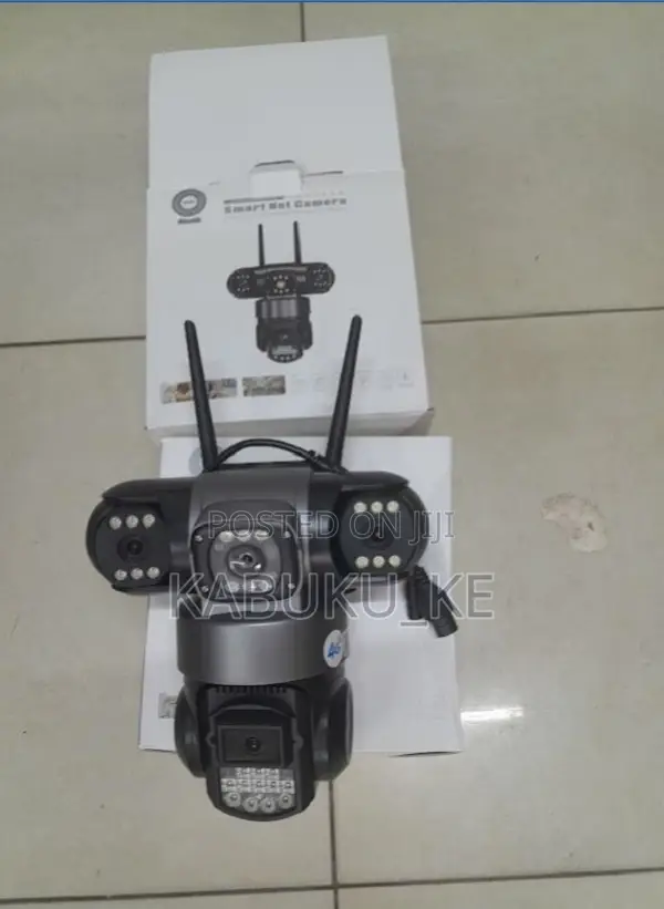 Triple Lens 4G Simcard CCTV Dome Camera Full Color