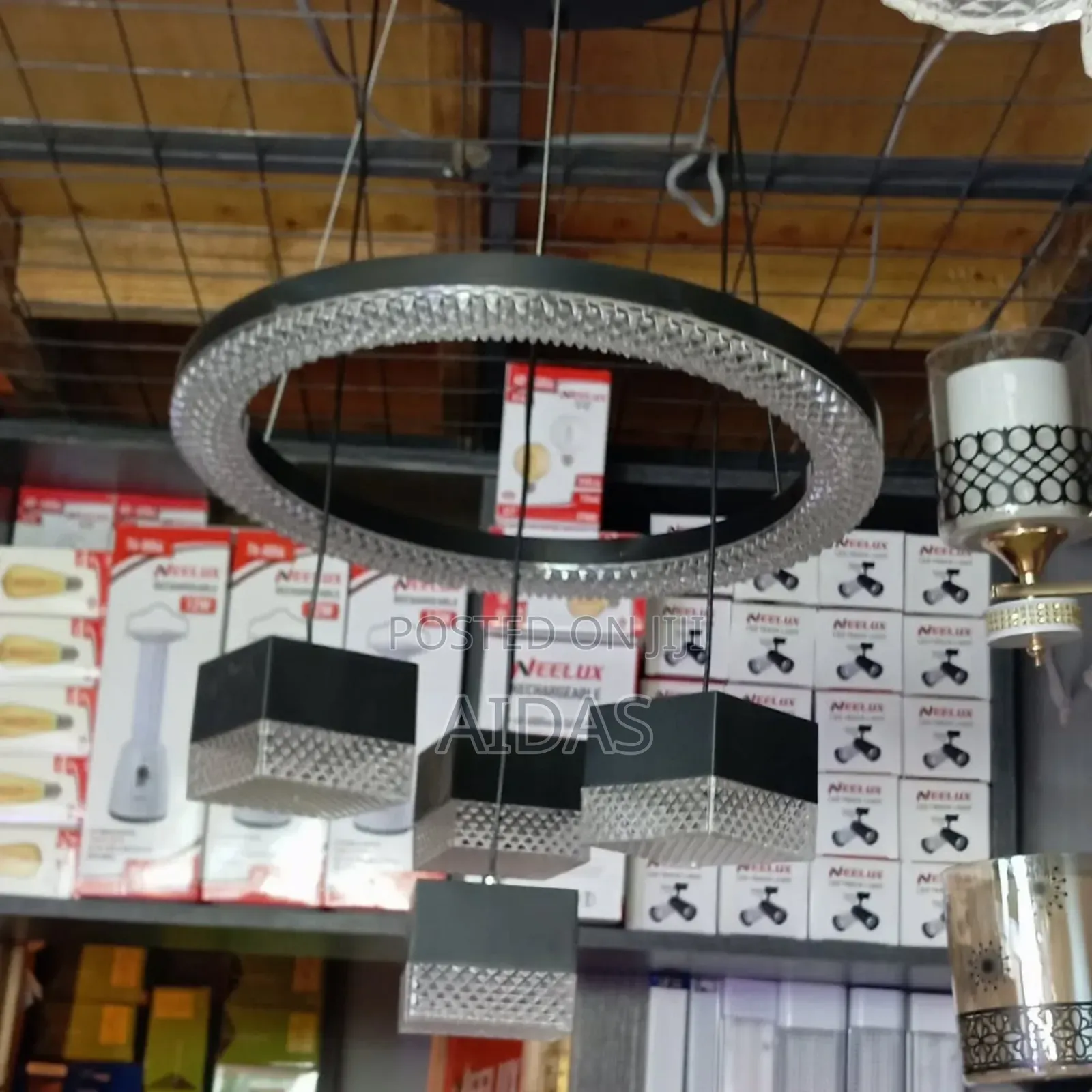 LED Tri Color Chandelier