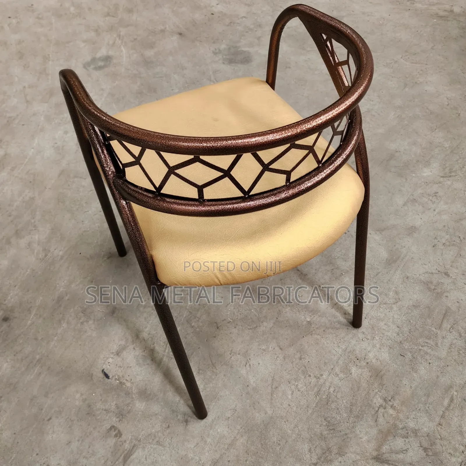 Copper Restaurant Chairs With Powder Coating Finish