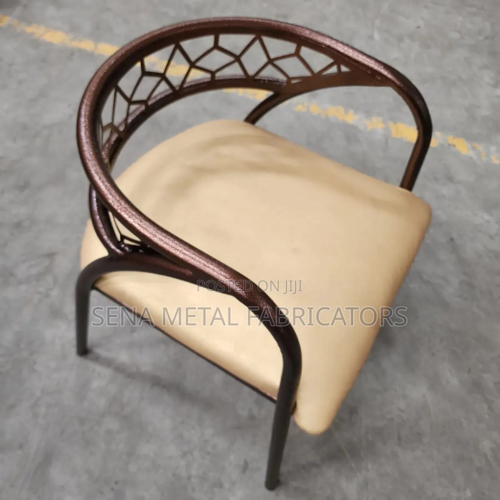 Copper Restaurant Chairs With Powder Coating Finish